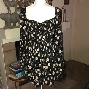 Daisy and Polka-Dot Summer Dress